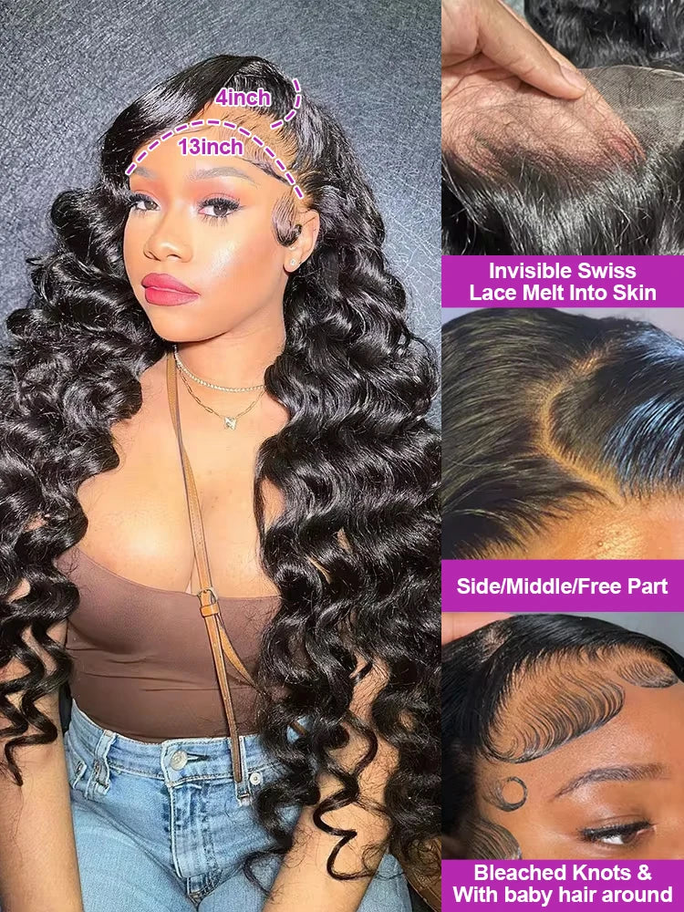 Transparent Human Hair Wig