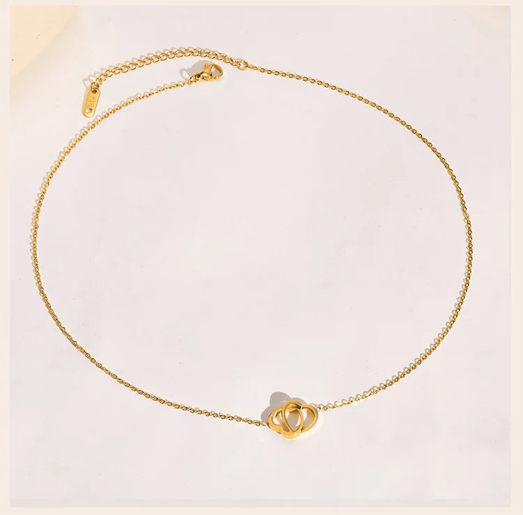 Intertwined Heart Necklace