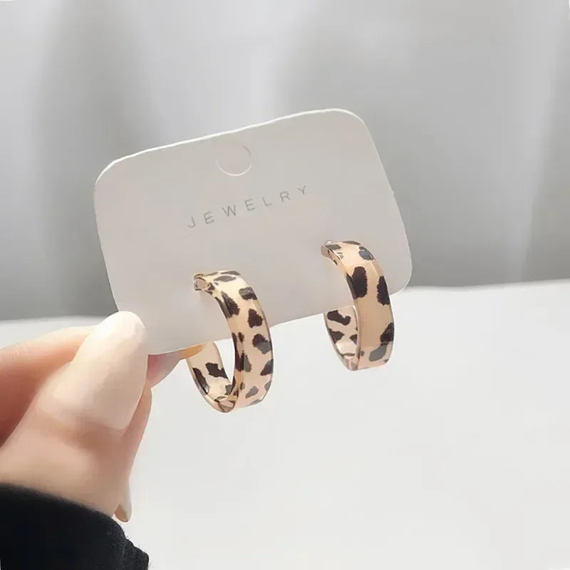 Acrylic Hoop Earrings